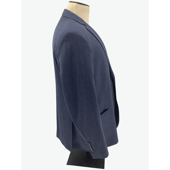 Brooks Brothers Mens Navy Wool Blend Two-Button Suit Blazer Size 46R Pant 40W/32 - Picture 3 of 15
